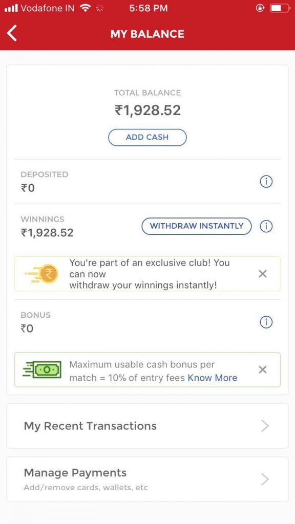How To Make Deposit in Dream11