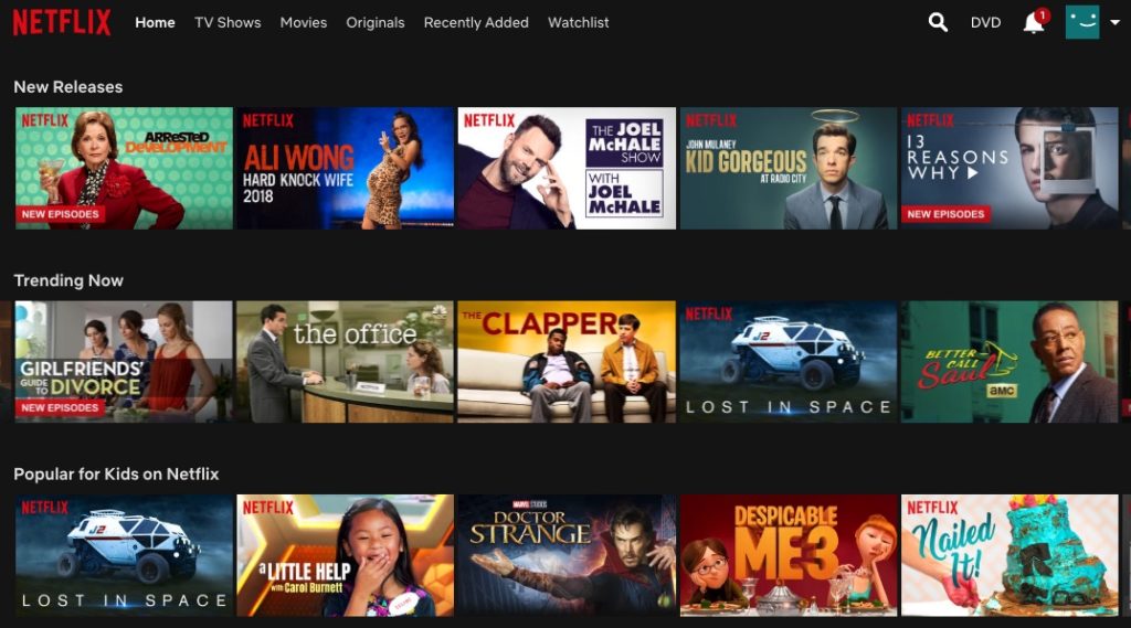 Netflix On Web