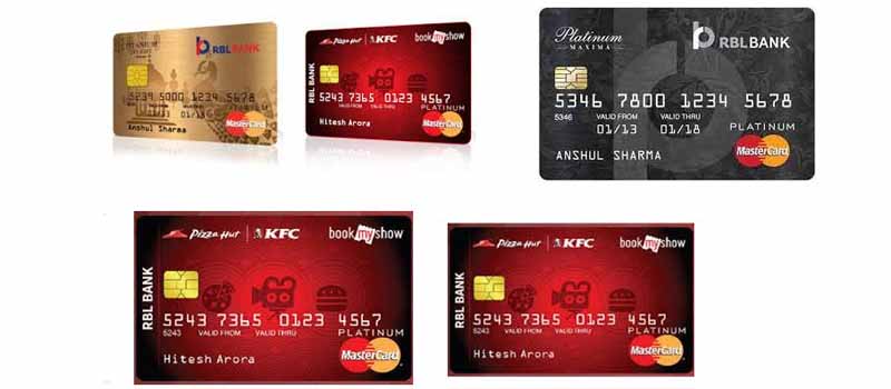 Types of RBL Bank Credit Cards